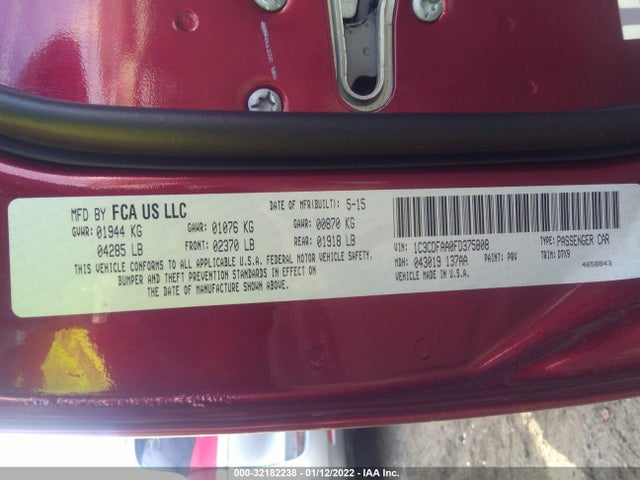 Dodge Dart 2015 1C3CDFAA0FD375808 Image 9