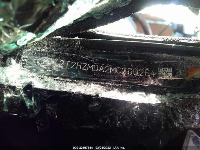 2021 LEXUS RX VIN: 2T2HZMDA2MC260264