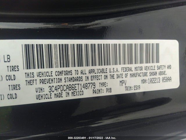 Dodge Journey American Value Pkg 2014 3C4PDCAB6ET148779 Image 9