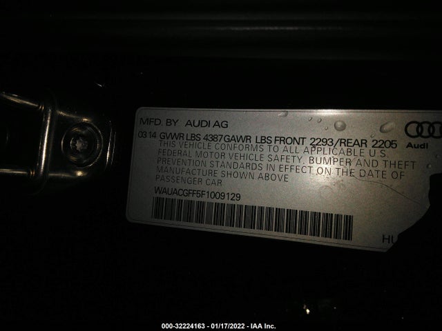WAUACGFF5F1009129 Audi A3 1.8t Premium