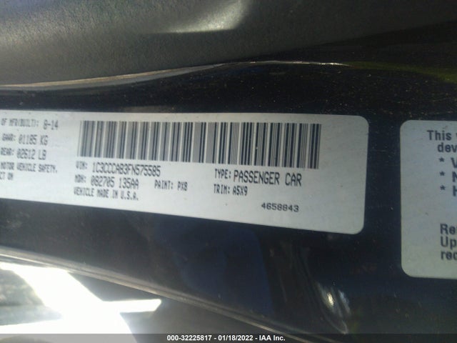1C3CCCAB3FN575585 Chrysler 200 Limited