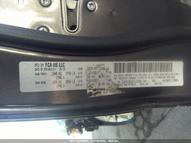 3C4PDCBG2GT127229 Dodge Journey Sxt