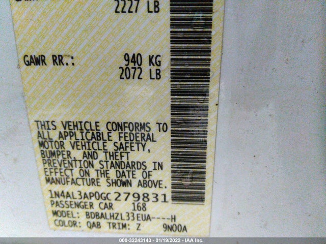 Nissan Altima 2.5 Sr 2016 1N4AL3AP0GC279831 Image 9