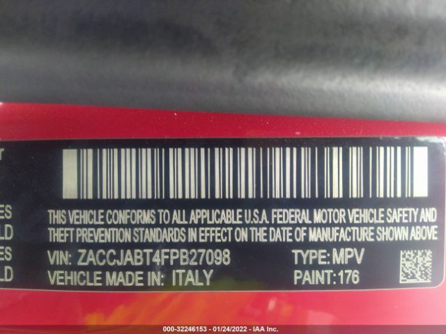 ZACCJABT4FPB27098 Jeep Renegade Latitude