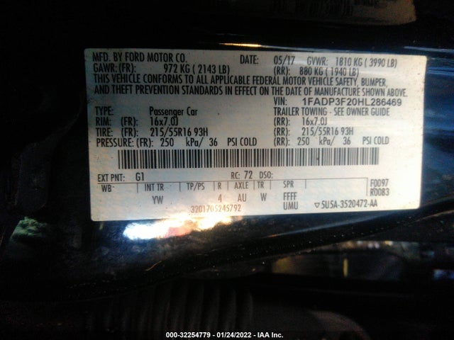 Ford FOCUS SE 2017 1FADP3F20HL286469 Image 9