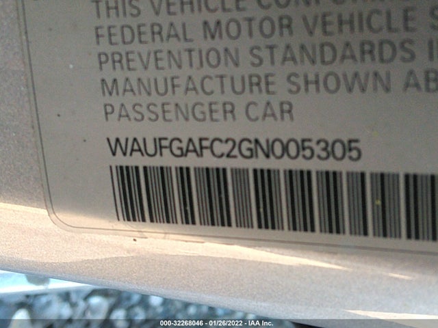 2016 Audi A6, VIN: WAUFGAFC2GN005305