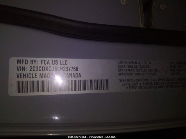 2020 DODGE CHARGER 2C3CDXGJ6LH237766 Photo 8