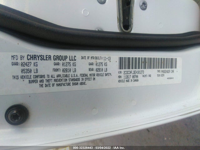 Chrysler 300 Srt8 2014 2C3CCAFJ3EH181273 Image 9