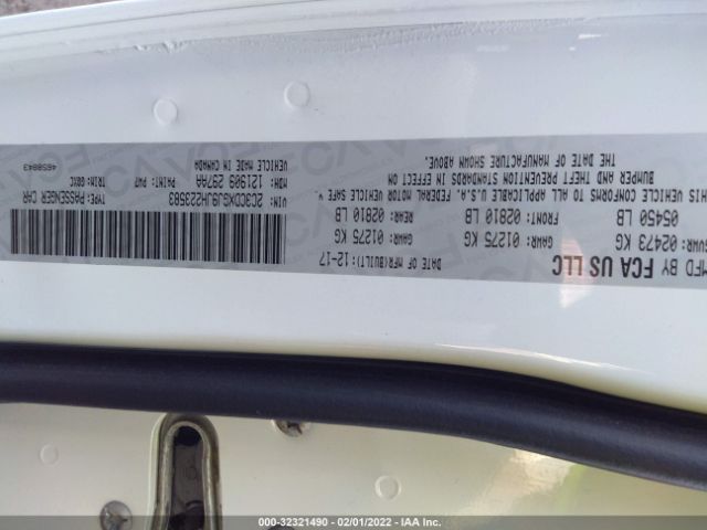 2C3CDXGJ9JH223583 Dodge Charger R/t Scat Pack