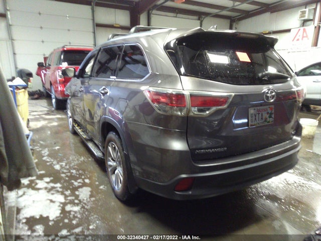 2015 TOYOTA HIGHLANDER XLE V6 VIN: 5TDKKRFH9FS045089