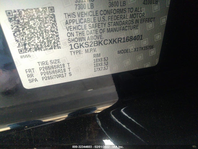 GMC YUKON SLT 2019 1GKS2BKCXKR168401 Image 10