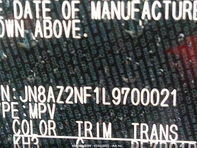 2020 Infiniti QX80, VIN: JN8AZ2NF1L9700021