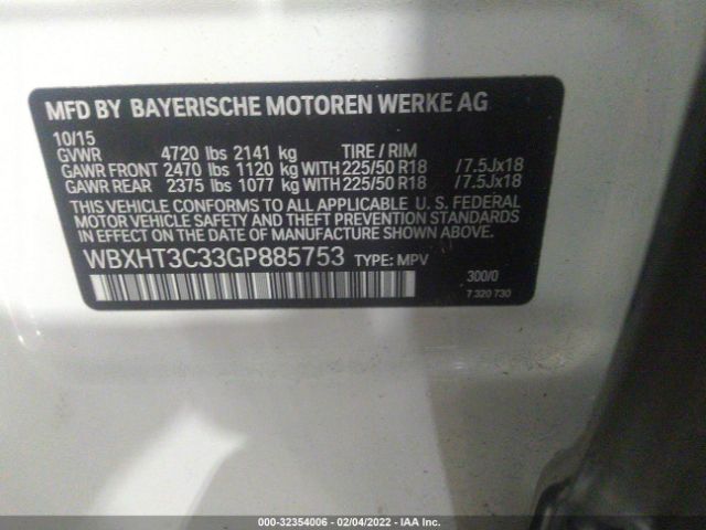 WBXHT3C33GP885753 BMW X1 Xdrive28i