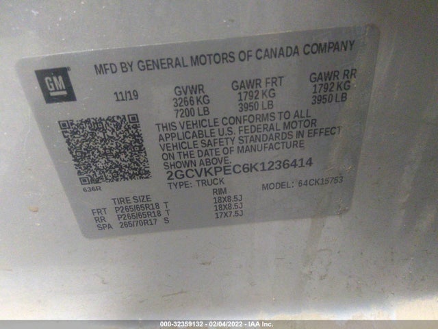 Chevrolet Silverado 1500 Ld Lt 2019 2GCVKPEC6K1236414 Image 9