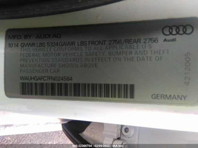 WAUHGAFC7FN024584 Audi A6 3.0t Prestige