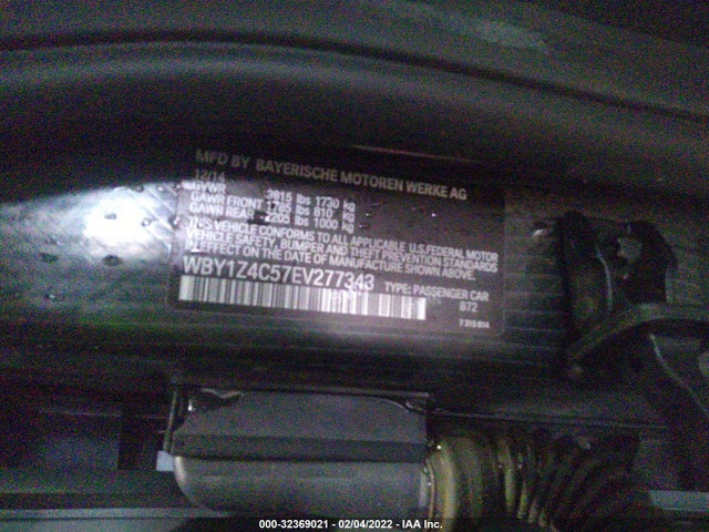 2014 BMW i3, VIN: WBY1Z4C57EV277343