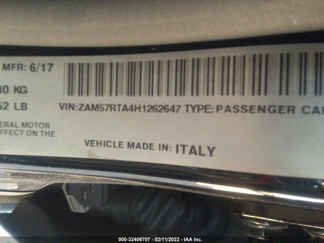 2017 Maserati Ghibli, VIN: ZAM57RTA4H1262647