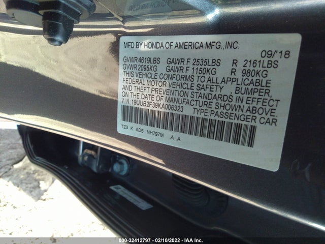 2019 Acura TLX, VIN: 19UUB2F39KA006323