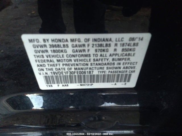 Acura ILX 2015 19VDE1F30FE006187 Image 9