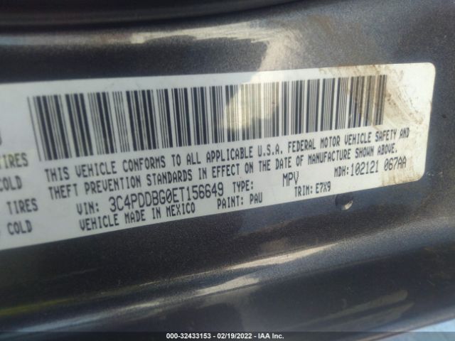3C4PDDBG0ET156649 Dodge Journey Sxt