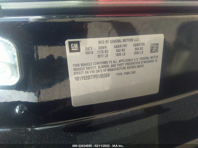 2015 Chevrolet Corvette, VIN: 1G1YE2D77F5105324