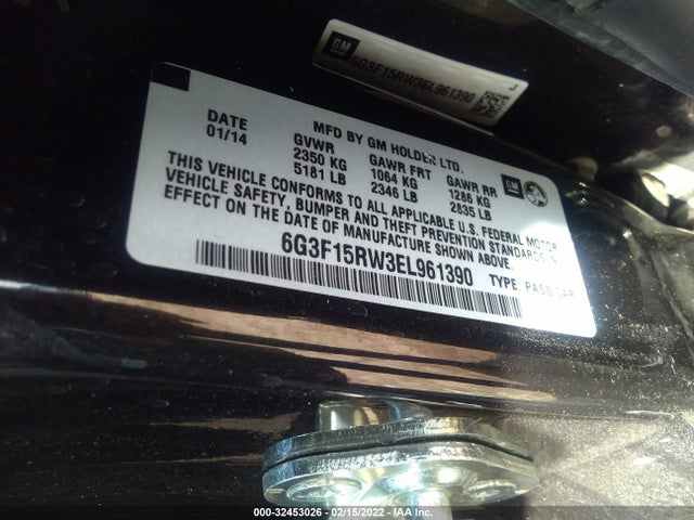 2014 Chevrolet SS, VIN: 6G3F15RW3EL961390