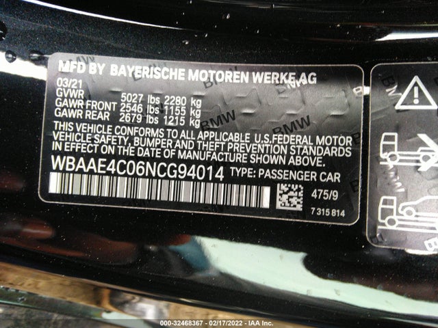 2022 BMW 8 Series, VIN: WBAAE4C06NCG94014