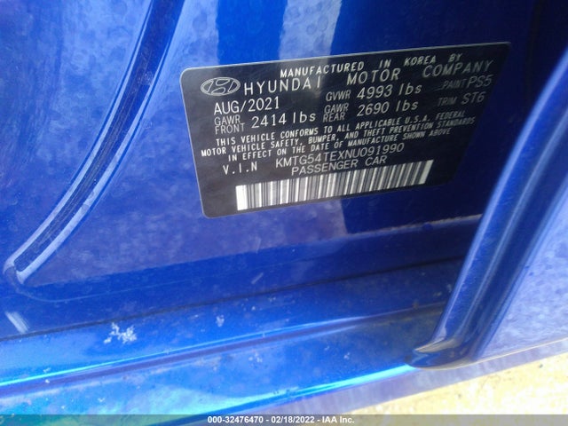 2022 Genesis G70, VIN: KMTG54TEXNU091990