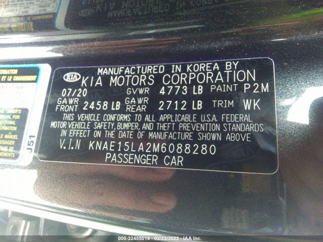 2021 Kia Stinger, VIN: KNAE15LA2M6088280