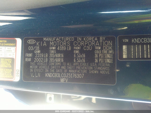 2018 Kia Niro, VIN: KNDCB3LC0J5176307