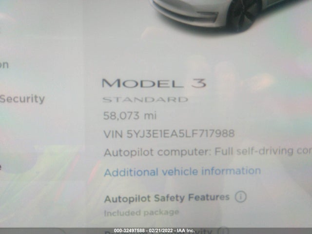 Tesla Model 3 Standard Range 2020 5YJ3E1EA5LF717988 Image 7