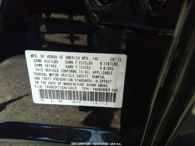 Acura ILX 2016 19UDE2F31GA018609 Image 11