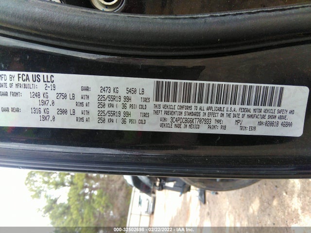 Dodge JOURNEY SE 2019 3C4PDCBG6KT707933 Image 9
