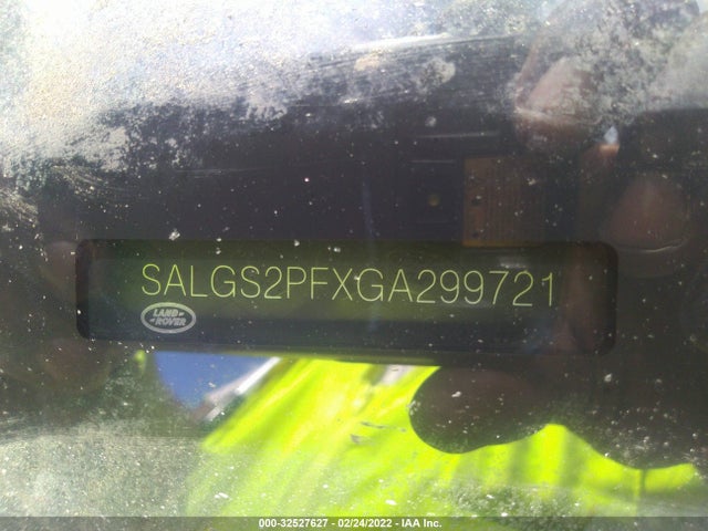 2016 Land Rover Range Rover, VIN: SALGS2PFXGA299721