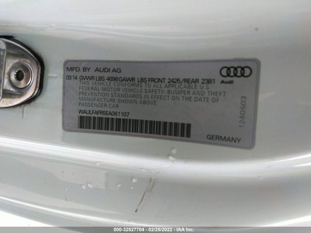 2014 Audi A5, VIN: WAULFAFR5EA061107