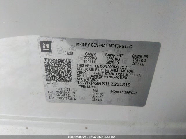 2020 Cadillac XT6, VIN: 1GYKPGRS1LZ201319