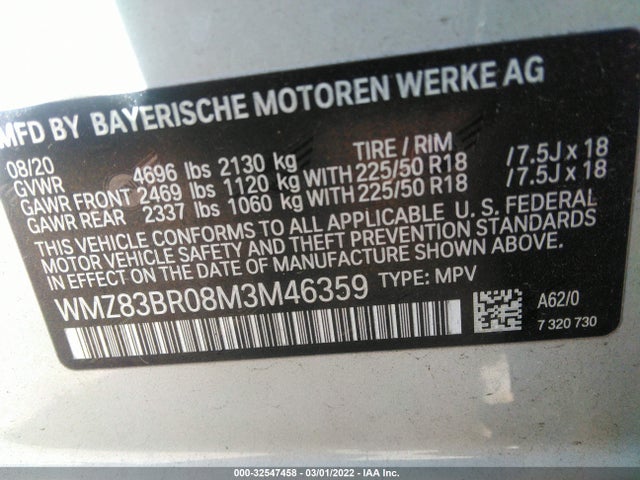 2021 Mini Countryman, VIN: WMZ83BR08M3M46359