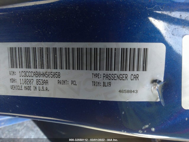 2017 Chrysler 200, VIN: 1C3CCCAB0HN505058
