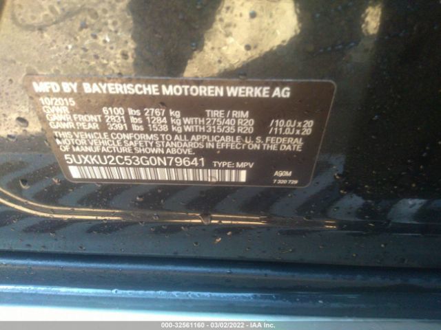 5UXKU2C53G0N79641 BMW X6 Xdrive35i