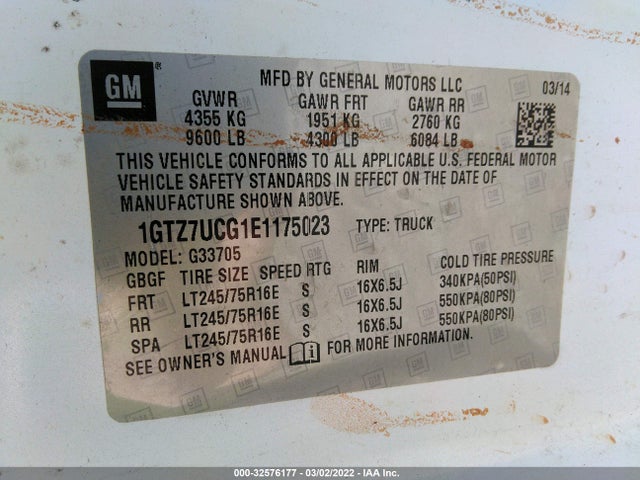 2014 GMC Savana, VIN: 1GTZ7UCG1E1175023