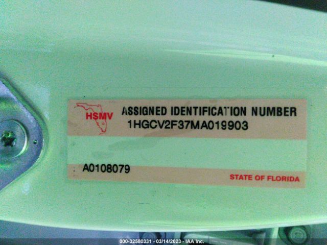 1HGCV2F37MA019903 Honda Accord Sedan Sport