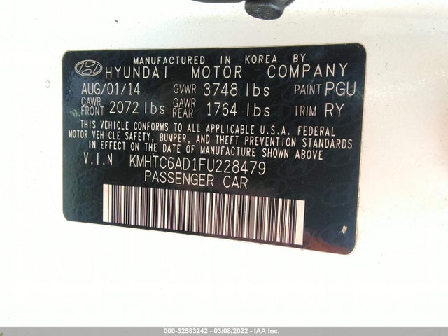 2015 Hyundai Veloster, VIN: KMHTC6AD1FU228479
