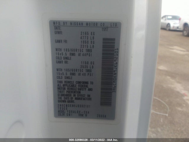 2018 Nissan NV 200, VIN: 3N6CM0KN9JK692101