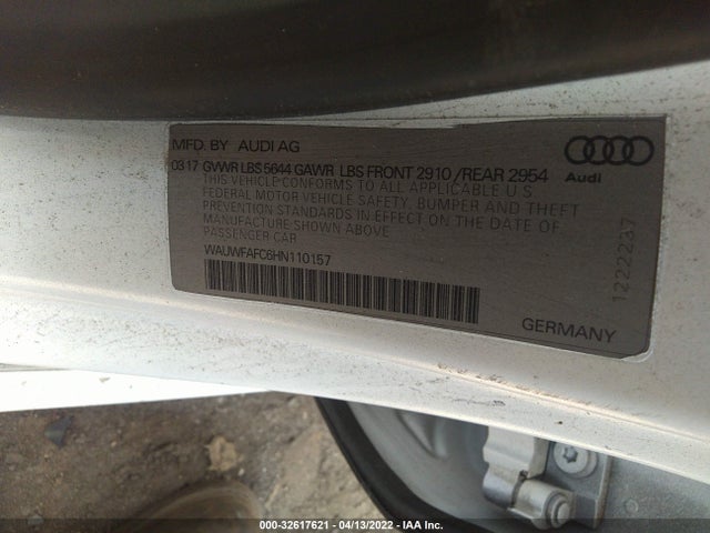2017 Audi S7, VIN: WAUWFAFC6HN110157