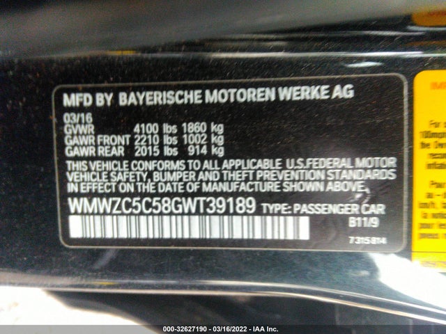 2016 Mini Countryman, VIN: WMWZC5C58GWT39189