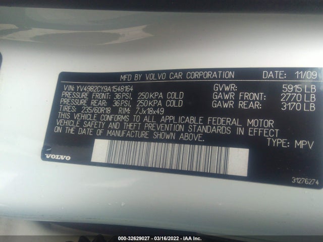 Volvo XC90 2010 YV4982CY9A1548164 Image 10