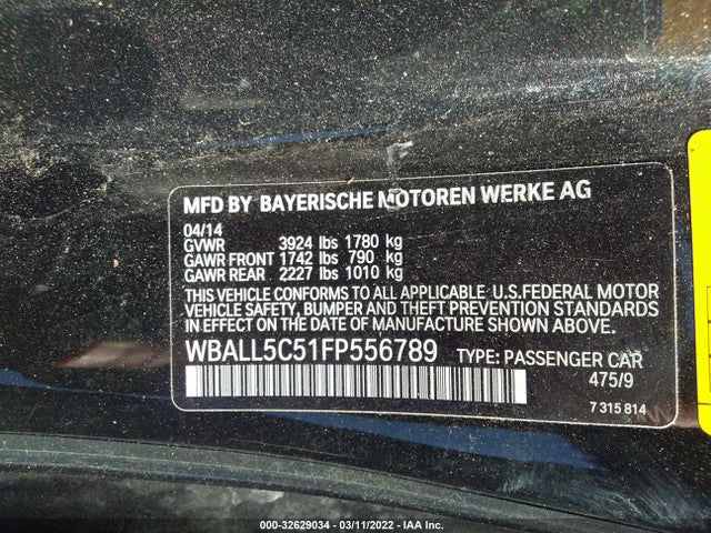 2015 BMW Z4, VIN: WBALL5C51FP556789