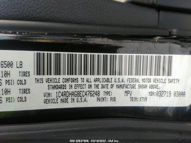 Dodge Durango Sxt 2014 1C4RDHAG8EC476248 Image 10