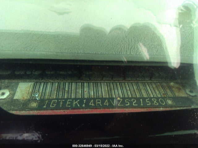 1997 GMC SIERRA 1500 VIN: 1GTEK14R4VZ521580