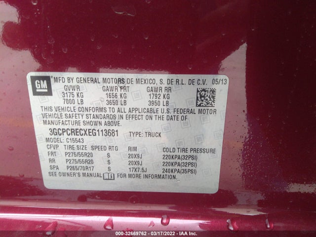 Chevrolet Silverado 1500 1lt 2014 3GCPCRECXEG113681 Image 9